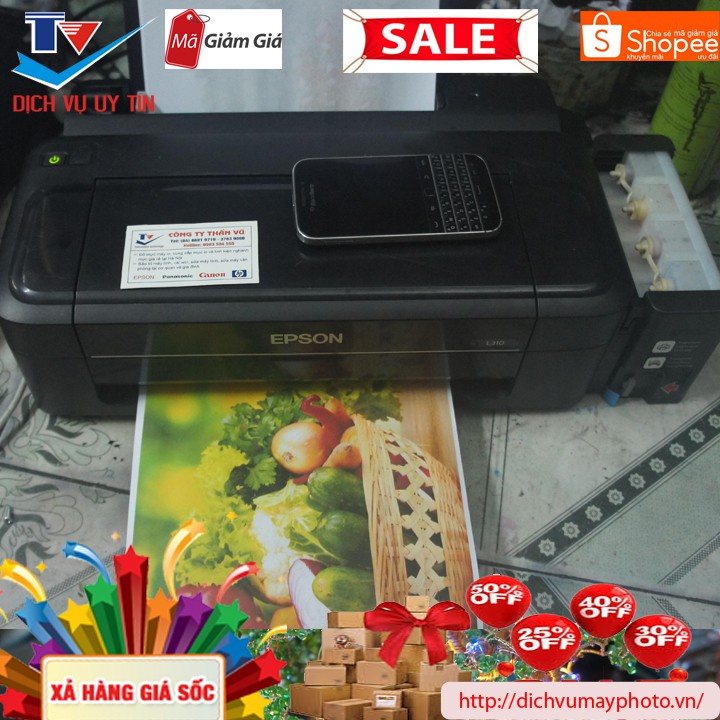 Máy in phun màu cũ Epson L310 L300 L110 L301 L120 L100 còn đẹp dẫn mực hãng chuẩn | BigBuy360 - bigbuy360.vn