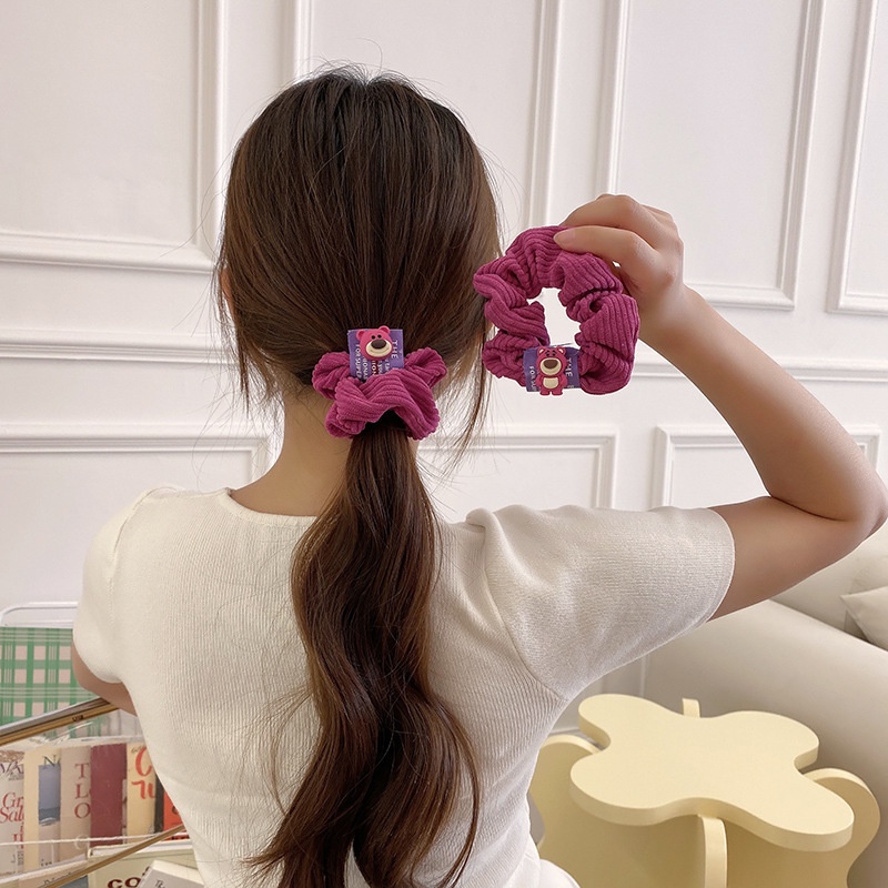 Dây Cột Tóc Cỡ Lớn Hình Gấu / Dâu Tây Dễ Thương Phong Cách Hàn Quốc Thời Trang Mùa Hè Cho Bé Gái