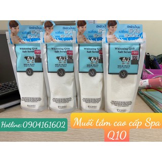 [ HÀNG THÁI XỊN MỊN ] Muối tẩy tế bào chết Scentio Milk Plus Whitening Q10 Salt Scrub 300g / Muối tẩy tế bào chết body