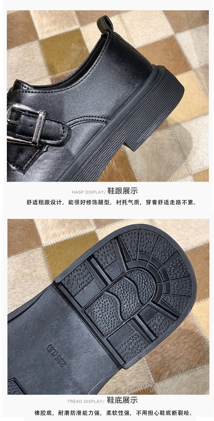 Giày Oxford Đế Bằng Phối Khóa Gài Thời Trang Thanh Lịch | BigBuy360 - bigbuy360.vn