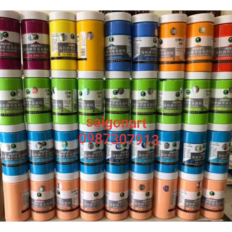 Màu Acrylic Vẽ Tranh Mội Chất Liệu Nhũ Ánh Kim,Phản Quang 300ml
