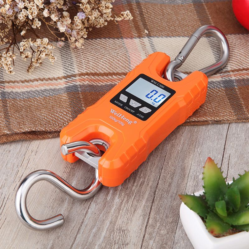 Cân Kỹ Thuật Số Cầm Tay 500Kg / 1000Lb Tiện Dụng Cho Câu Cá / Garage