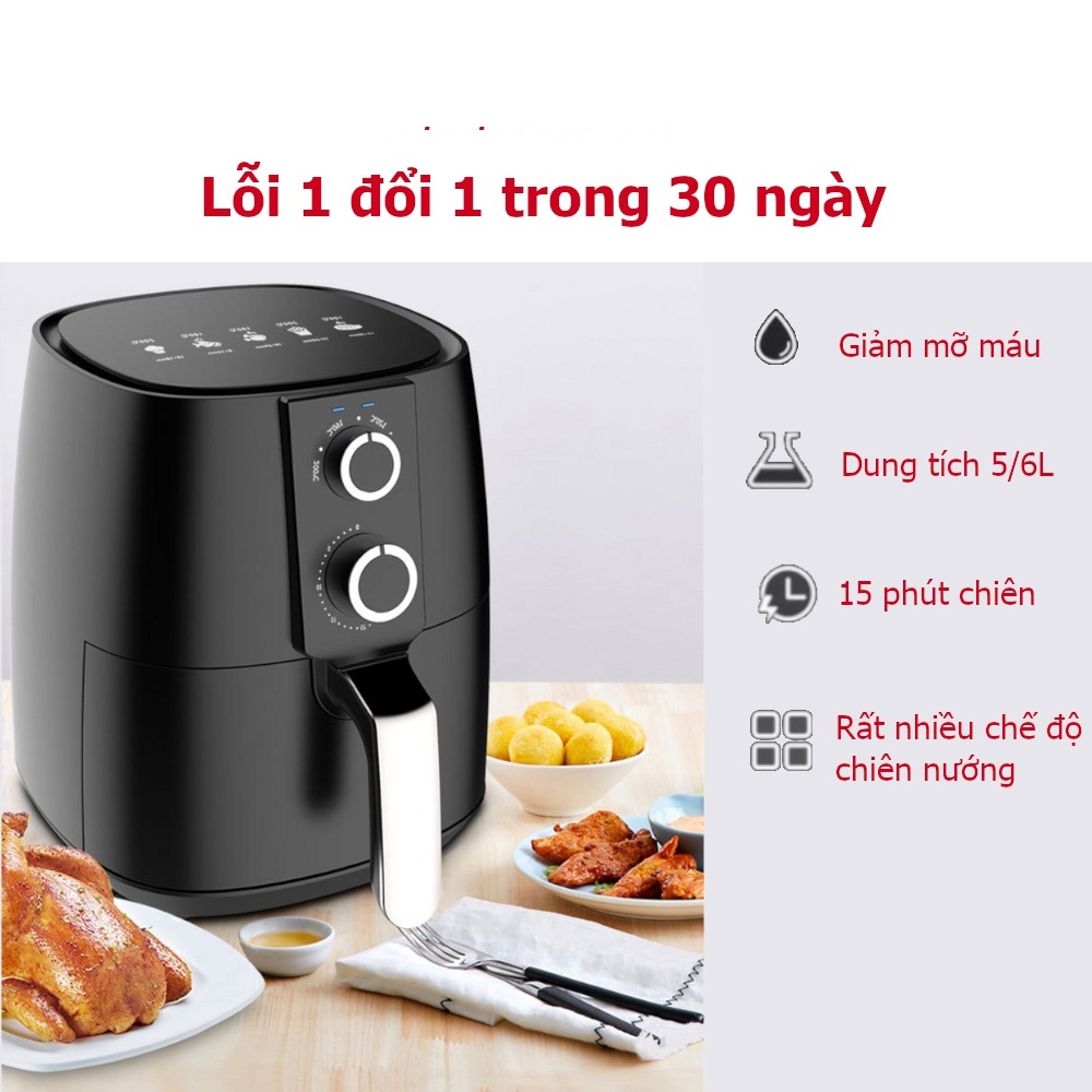 Nồi chiên không dầu camel ko khói lò nướng dung tích 7l lít hàng chính hãng bảo hành 12 tháng sharp lotte sunhouse xiaom