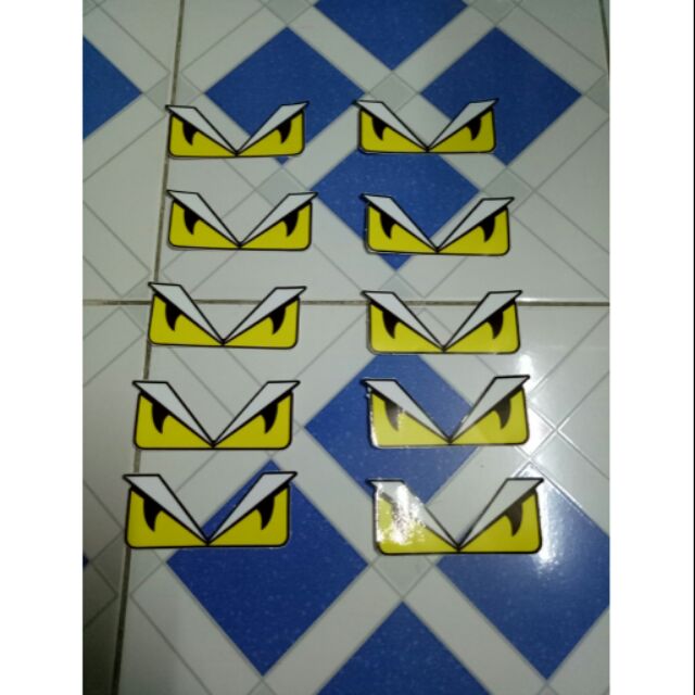 Combo 10 Tem logo con mắt fendi