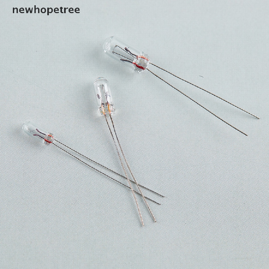 newhopetree 10pcs Mini 3/4/5mm 3/6/12/24V Lamp Light Bulb Edison Incandescent Filament Rice OIK