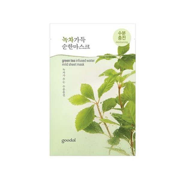 Mặt Nạ Giấy Goodal Greentea Infused Water Mild Sheet Mask 23ml