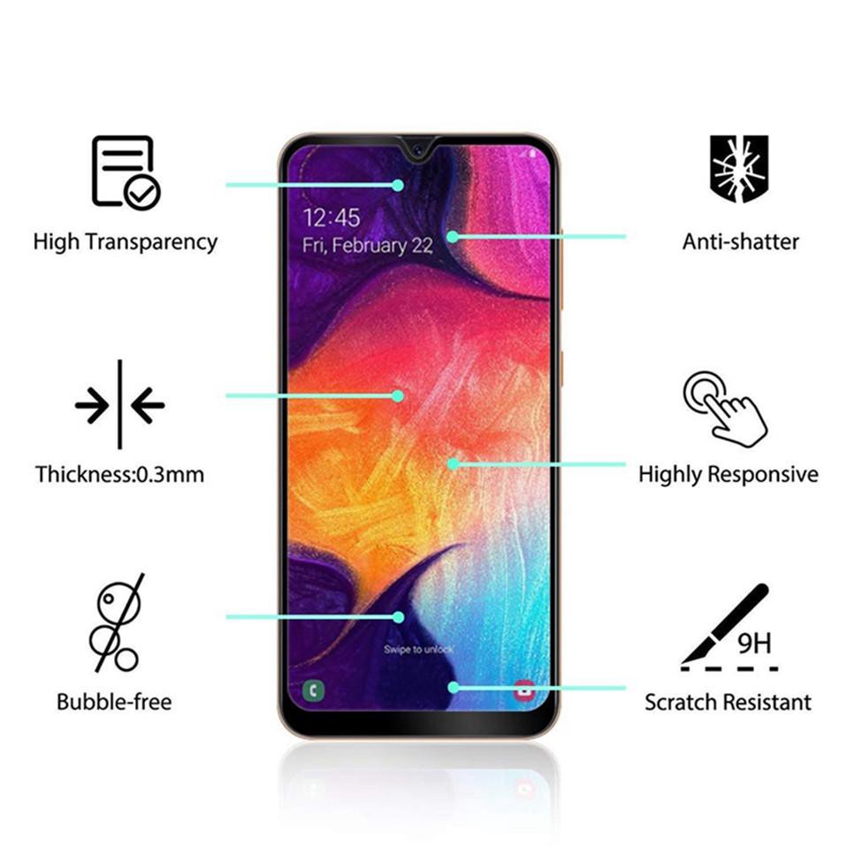 Ốp điện thoại kính cường lực 9D cho Samsung Galaxy A01 A11 A21 A31 A41 A51 A71 A81 A91 A10S A20S A10E A20E S10E A2 CORE NOTE 5