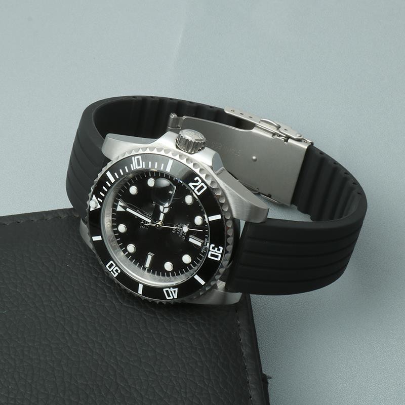 （Bolanxun） Dây đeo Tissot 1853 cao su nguyên bản chống thấm nước Tudor PRC200T085T055T095 Leloc 19mm