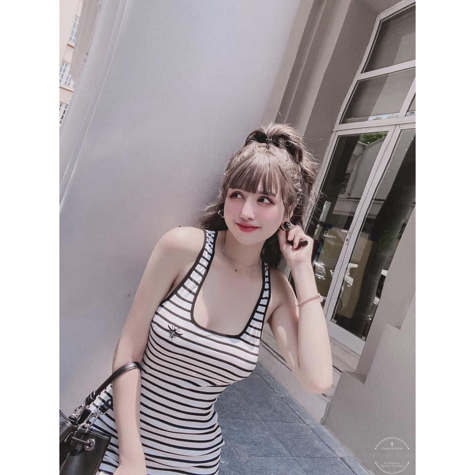 [Mã SKAMA06 giảm 8% tối đa 50K đơn 250K] VÁY 2 DÂY THÊU Oong trên ngực (Kèm ảnh thật,video) | BigBuy360 - bigbuy360.vn