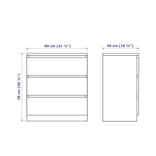 Tủ ngăn kéo để đồ phong cách Ikea