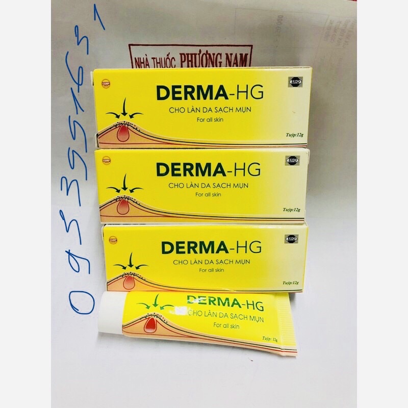 Kem bôi da DERMA-HG tuýp 12g