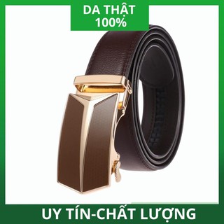 [ HÀNG CAO CẤP ] Thắt Lưng Nam Da Thật Khóa Crom Chống Xước Thiết Kế Sang Trọng Tinh Tế