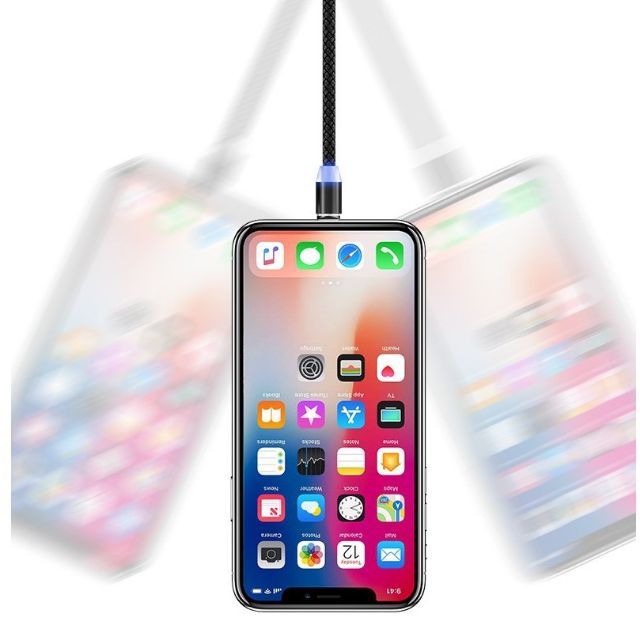 Cáp Sạc Hút Nam Châm 3 chân sạc (micro +lightning+ type -c ) dùng cho iphone /samsung/oppo/xiaomi/sony/vivo/huawei...