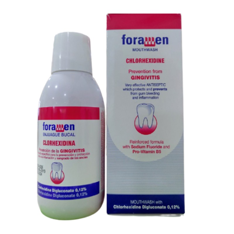 Nước súc miệng FORAMEN Kết hợp Fluoride trong sản phẩm giúp hỗ trợ ngừa sâu răng.