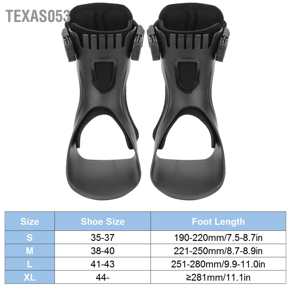 Texas053 Thả bàn chân Brace Orthosis Cân bằng nhẹ cho chứng liệt nửa người Đột quỵ Giày đi bộ