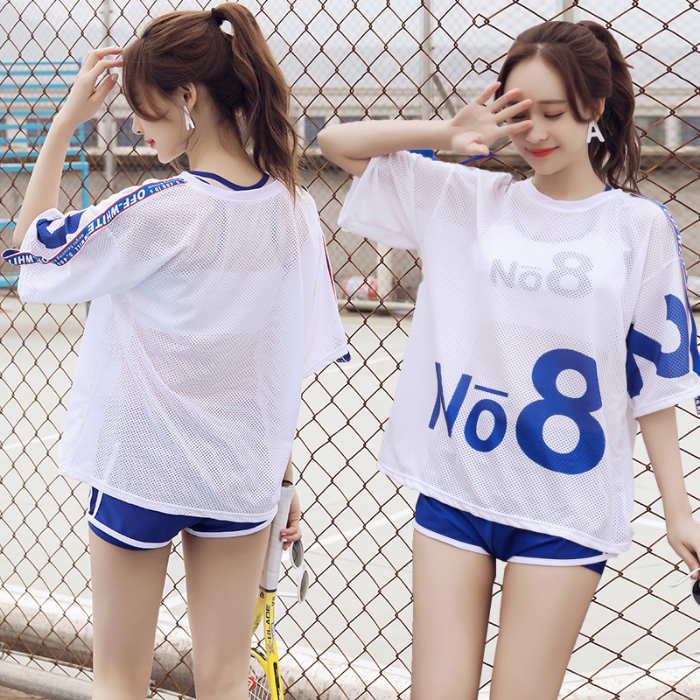 Bộ Đồ Bơi Ba Mảnh Kiểu Thể Thao Phong Cách Hàn Quốc Cá Tính Cho Nữ | BigBuy360 - bigbuy360.vn