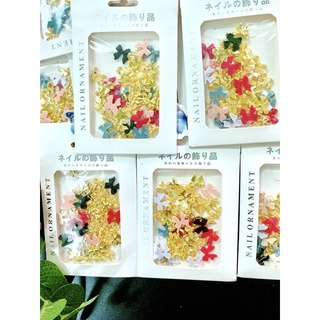 Set nơ mix trang trí móng