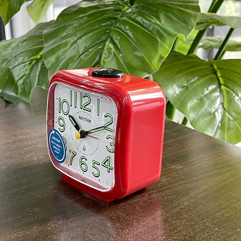 Đồng hồ báo giờ chuông reng Nhật Bản Rhythm CRA848NR01. KT 10.6 x 10.8 x 6.4cm / 200 g. Vỏ nhựa. Dùng Pin