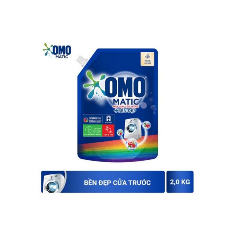 Nước giặt Omo Matic cửa trước 2kg