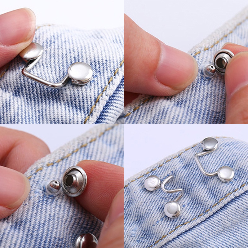 Bộ khóa cài giữ thắt lưng quần jean có thể điều chỉnh