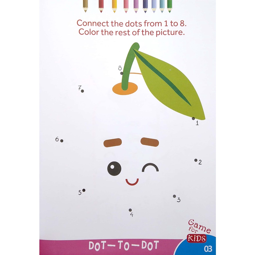 Sách Dot To Dot Color - The Rest Of The Picture - Nối Số Và Tô Màu 6