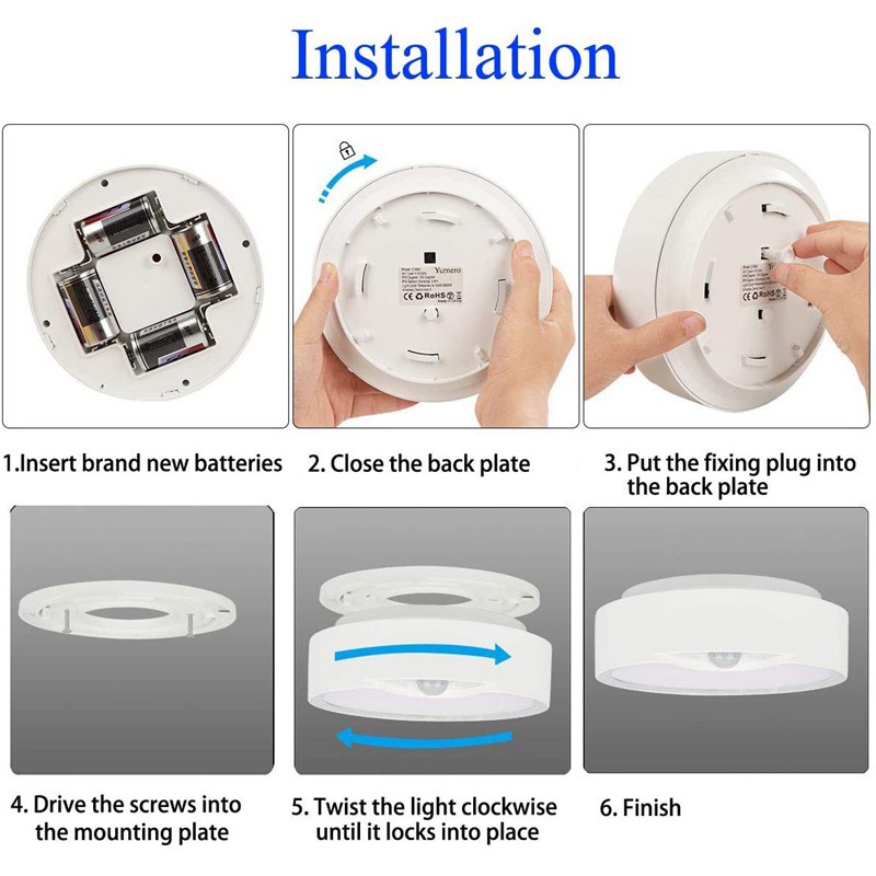 Đèn Led Treo Trần Nhà 80 Bóng Cảm Biến Chuyển Động Ánh Sáng Trắng Ấm Áp