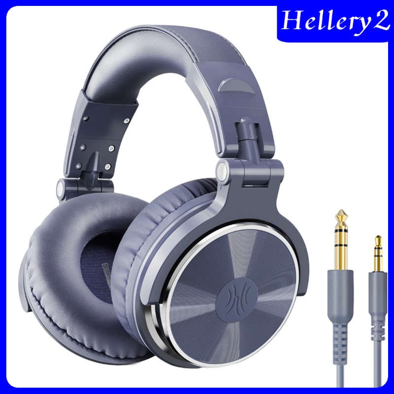 [HELLERY2] Over Ear DJ Stereo Wired Headphone Headsets for Studio