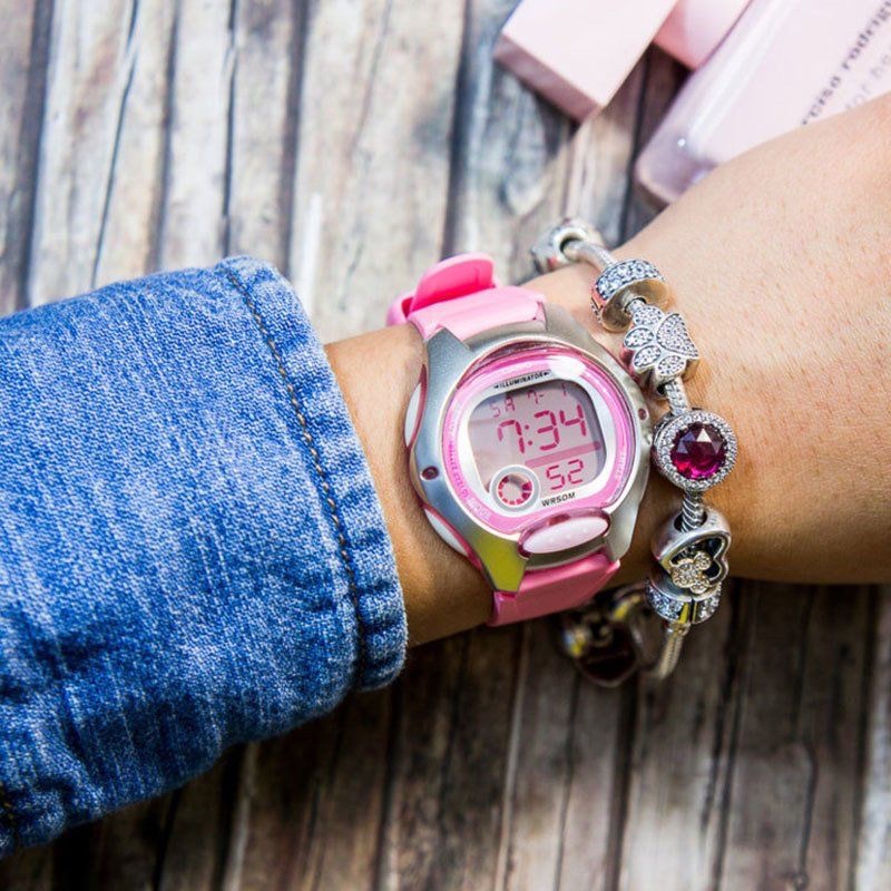 Đồng hồ nữ dây nhựa Casio chính hãng Anh Khuê LW-200-4BVDF