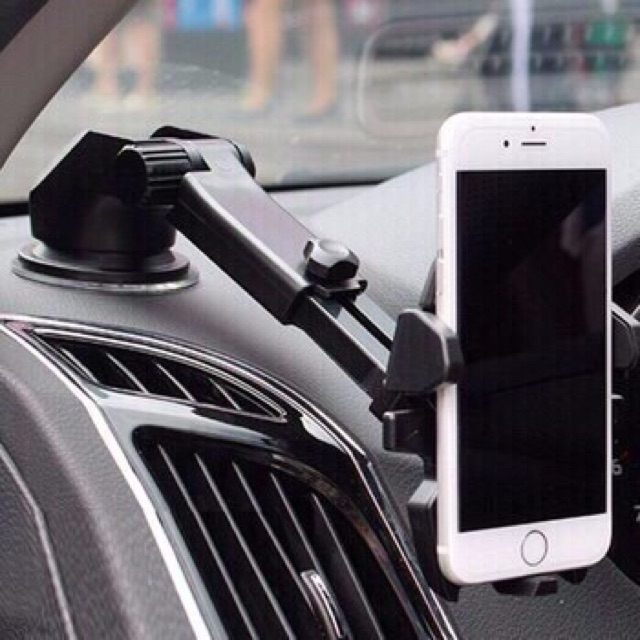 kẹp điện thoại trên ô tô - đế hít mặt kính - kẹp 360 độ (tặng ngay 1 ốp lưng bất kì) | BigBuy360 - bigbuy360.vn