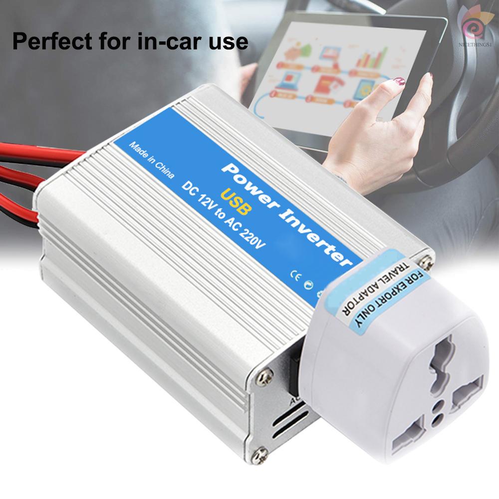 Bộ Chuyển Đổi Nguồn Điện 100w Dc 12v Sang Ac 220v Cho Xe Hơi