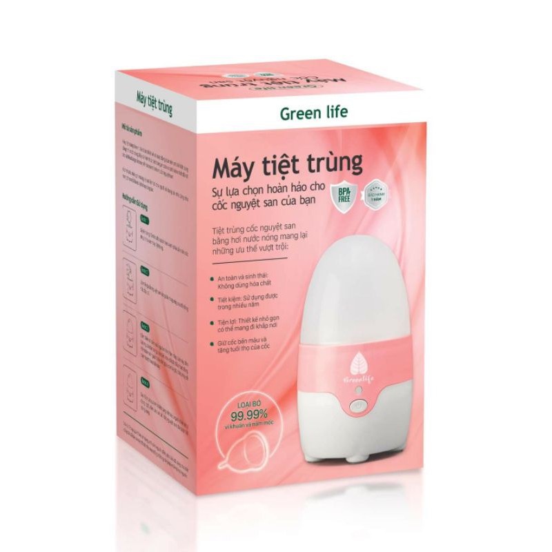 Máy tiệt trùng cốc nguyệt san đủ bộ phụ kiện tiệt trùng 99%