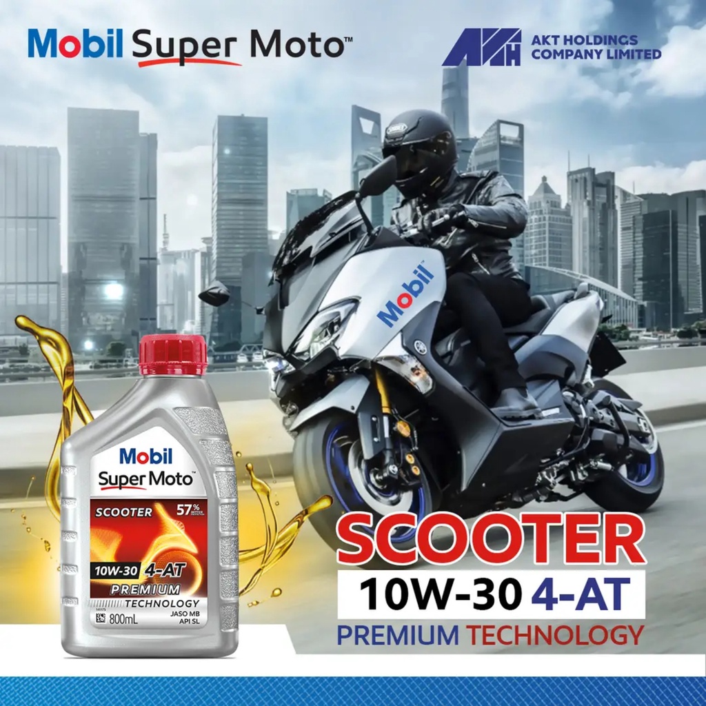 Nhớt Xe Máy Mobil Super 4T 20W50. Nhớt Nhập Khẩu Cho Xe Số Xe Côn Tay