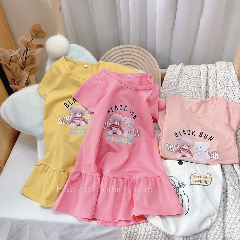 VÁY COTTON ĐUÔI CÁ SIÊU XINH CHO BÉ