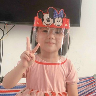 Kính kiếng chắn giọt bắn có gọng kính cho bé - màn y tế ngăn dịch màu sắc dễ thương, dành cho trẻ từ 3 tuổi trở lên