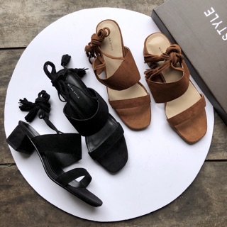 Sandal quai mảnh thắt dây siêu cá tính