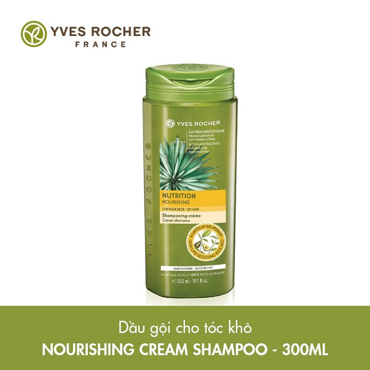 [CHÍNH HÃNG] Bộ Dầu Gội + Dầu Xả Nuôi Dưỡng Tóc Dành Cho Tóc Khô Yves Rocher Nourishing Nutrition (300ml+200ml)