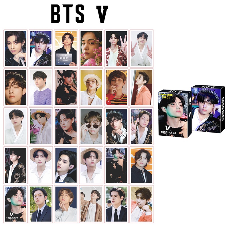 Attract 30Pcs/Set Kpop BTS 2022 Season'S Greetings Lomo Cards Small Card Postcard Photocard