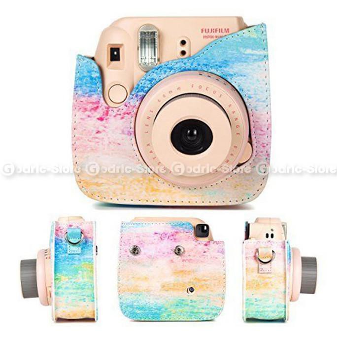 Túi Da Đựng Máy Ảnh Fujifilm Polaroid Instax Mini 8 & 9