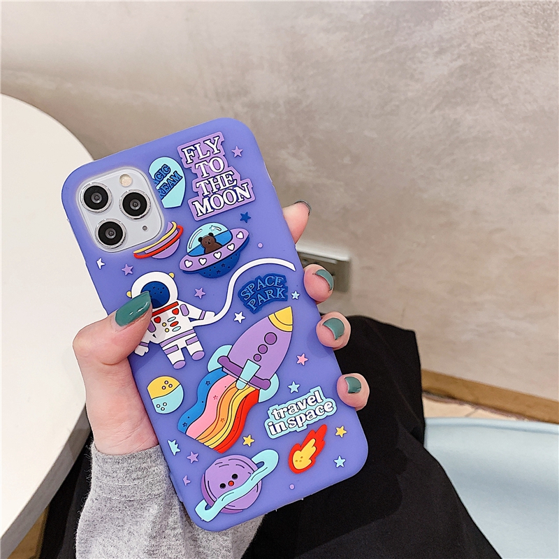 Ốp Điện Thoại Silicon Bảo Vệ Cho Iphone 12 11pro Max Xs I8Plus I7 Xr Se2 Silicone | BigBuy360 - bigbuy360.vn