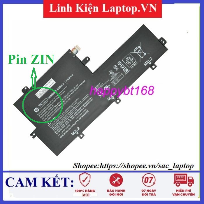 ⚡️[Pin zin] Pin Laptop HP SPLIT X2 TR03XL - 3 CELL - Split X2 13-G000, Spectre 13-H000 X2