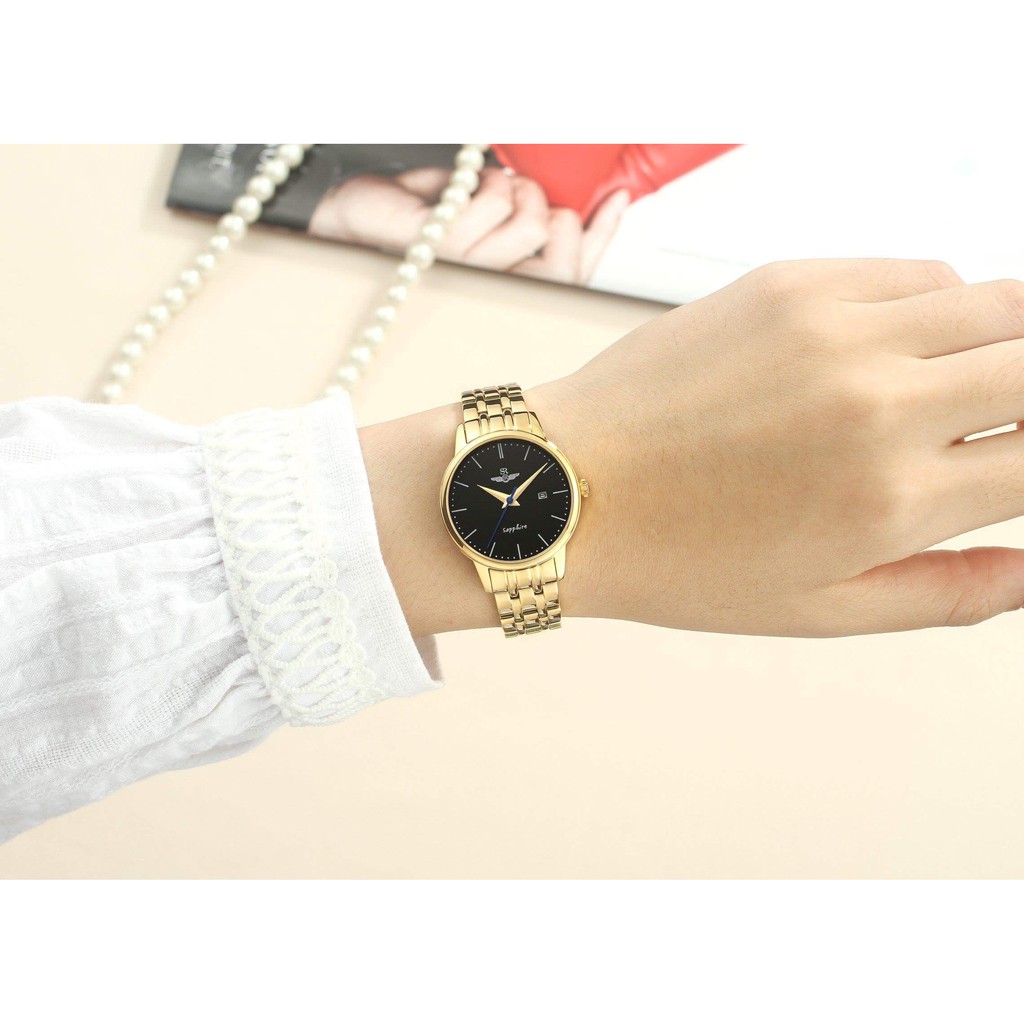 Đồng hồ nữ SR WATCH CHÍNH HÃNG SL1075, dây kim loại