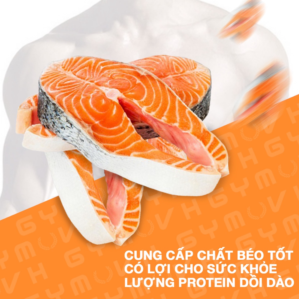 Cá hồi Nauy cắt khúc đóng túi 1kg