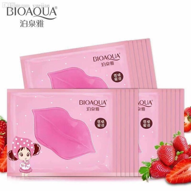 Mặt nạ môi Bioaqua ( mask môi Bioaqua ) dâu cấp ẩm cho môi | BigBuy360 - bigbuy360.vn