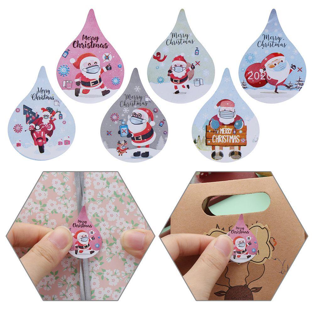 Set 1 / 500 Nhãn Dán Trang Trí Giáng Sinh Tự Dính