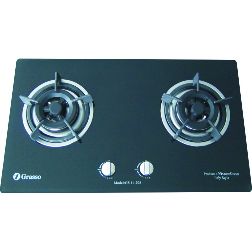Bếp gas âm Grasso GS11-208 - Bếp Đôi
