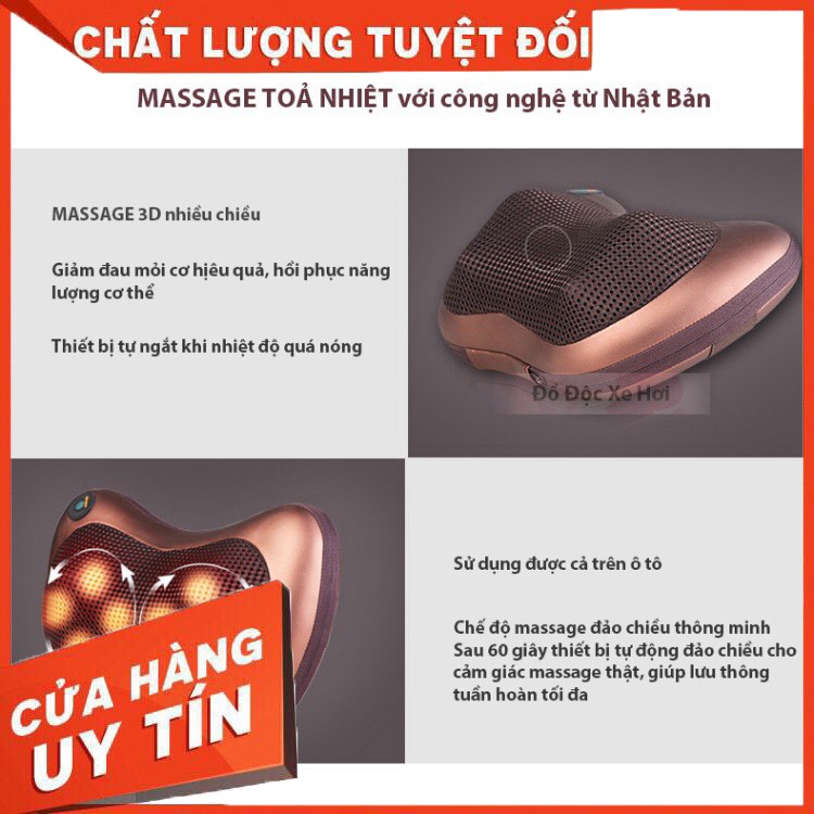 [ SALE 10%] FREESHIP 99K TOÀN QUỐC_Gối Massage Gối Massage 8 Bi . - GIÁ TÔT NHẤT MIỀN NAM