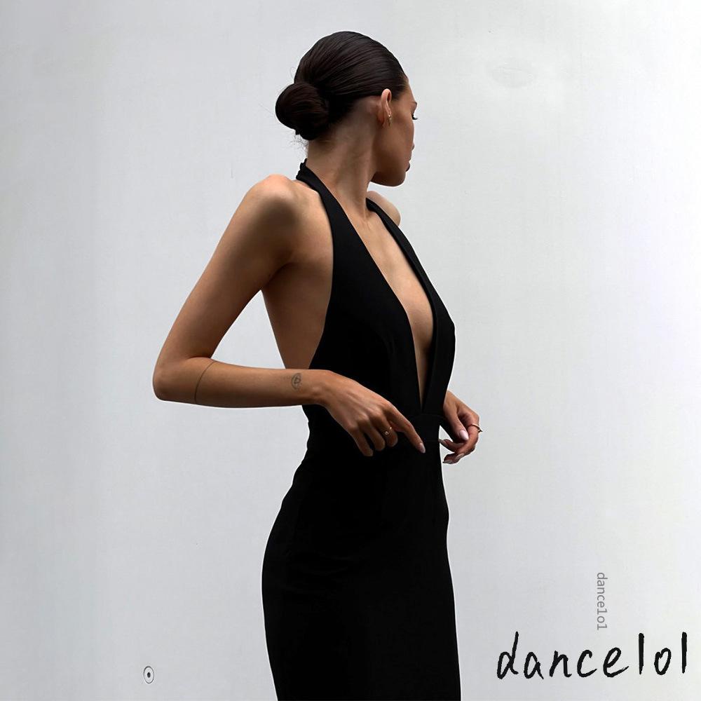 Đầm Múa 1O1 Tay Dài Lưng Cao Màu Trơn Thời Trang Mùa Hè Cho Nữ