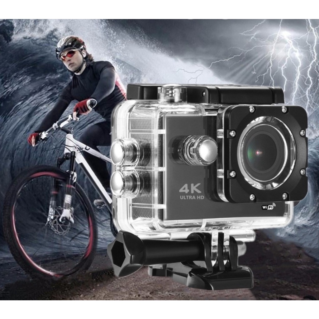 Camera hành trình Sport 4K UltraHD chống rung, chống nước- Hỗ trợ kết nối WIFI,cam hành trình giá rẻ,bảo hành uy tín