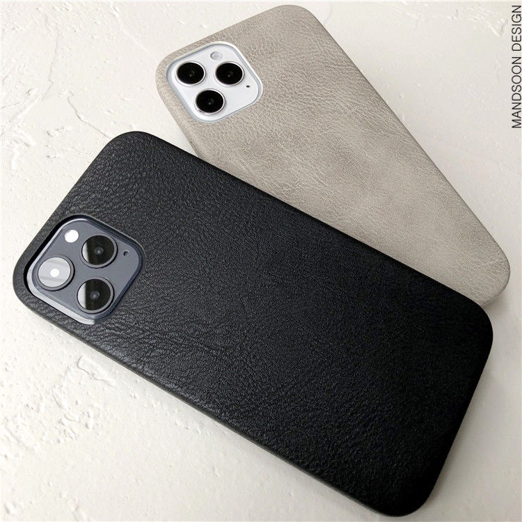 Ultra Ốp Điện Thoại Da Đơn Giản Siêu Mỏng Retro Cho iPhone 13 Pro Max 12 11Pro