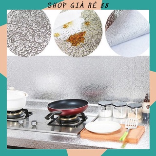 Cuộn Giấy Dán Bếp Tráng Nhôm Cách Nhiệt, Giấy Bạc Dán Bếp 2456 SHOP GIÁ SỈ